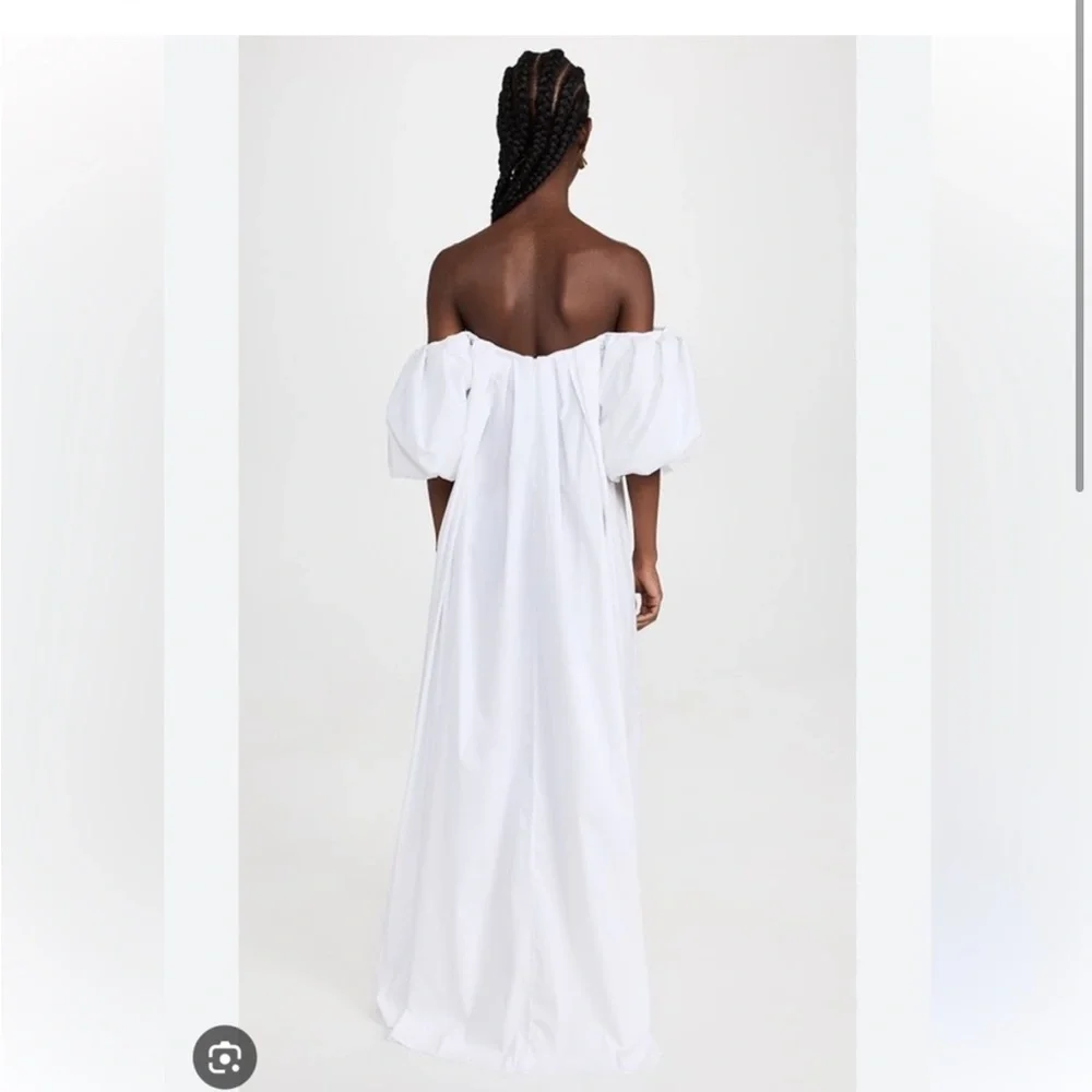 Caroline Constas White Off-Shoulder Maxi Dress - Picture 6 of 12